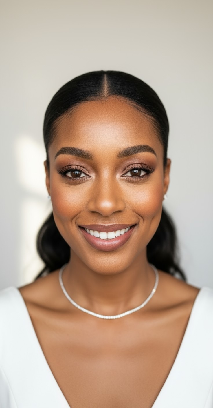 After Wedding Low Ponytail